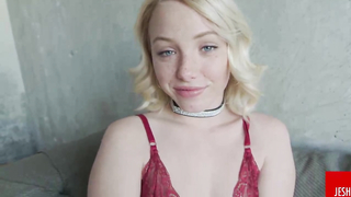 Dixie Lynn - Petite Blonde Teen Dixie Lynn Gets a Massive Facial POV