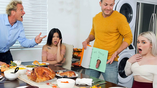 Haley Spades, Lulu Chu - StepBrother's Dick Instead Of Dinner