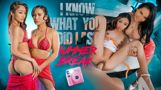 Lana Violet & Jade Kimiko - Taboo Threesome Saves Vacation