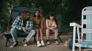 Chanel Camryn & Addis Fouche - Threeway Camp Fucking