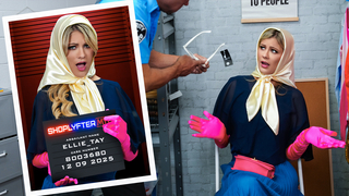 Ellie Tay - Busty Thief RIdes Her Way Out Of Trouble