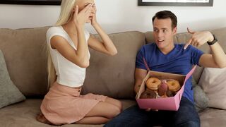Emma Hix - Her tongue touches the head of her stepbrother's dick